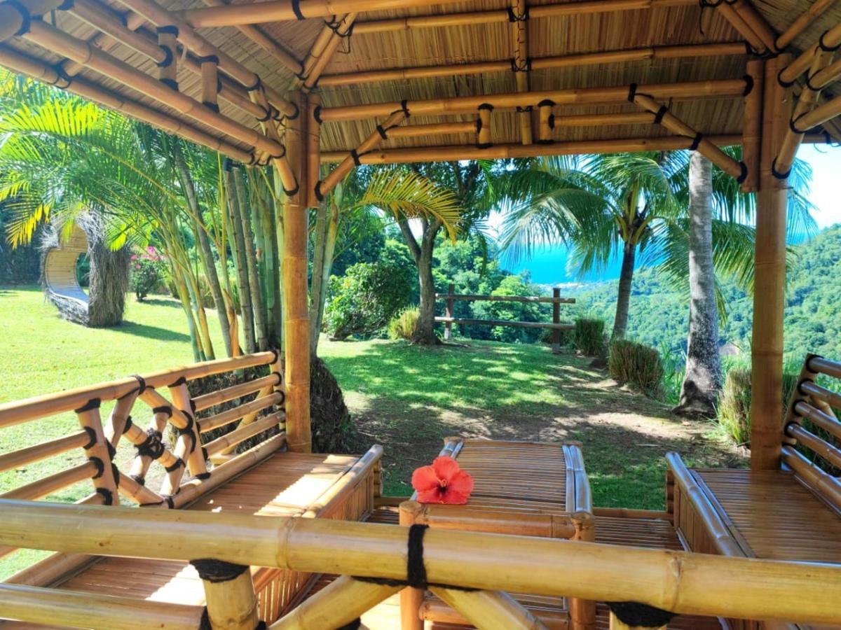 Gite 4 Etoiles, La Vieille Sucrerie St Claude Guadeloupe, Jacuzzi Spa Privatif, Vue Exceptionnelle Sur La Mer Des Caraibes باس تير المظهر الخارجي الصورة