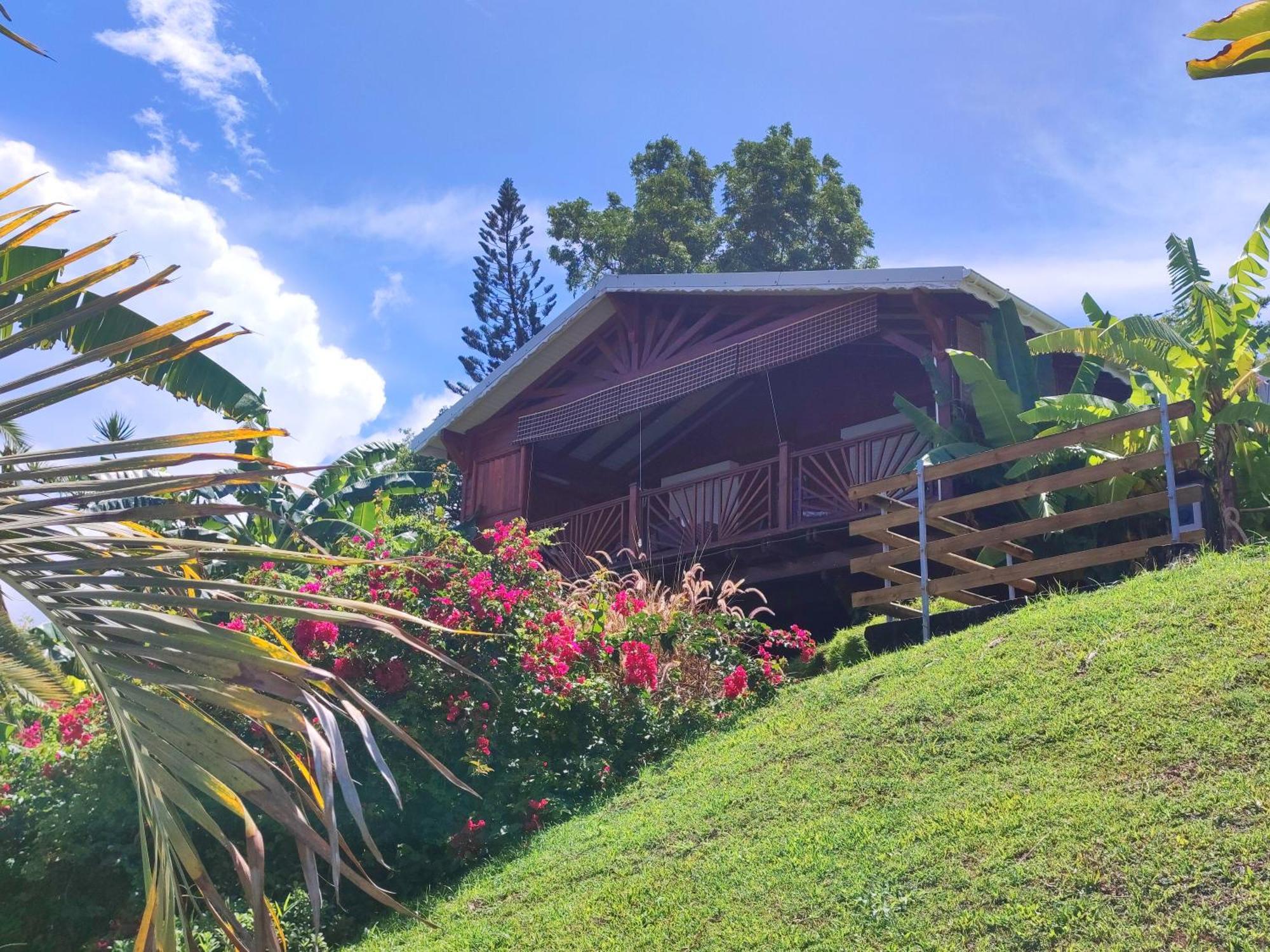 Gite 4 Etoiles, La Vieille Sucrerie St Claude Guadeloupe, Jacuzzi Spa Privatif, Vue Exceptionnelle Sur La Mer Des Caraibes باس تير المظهر الخارجي الصورة