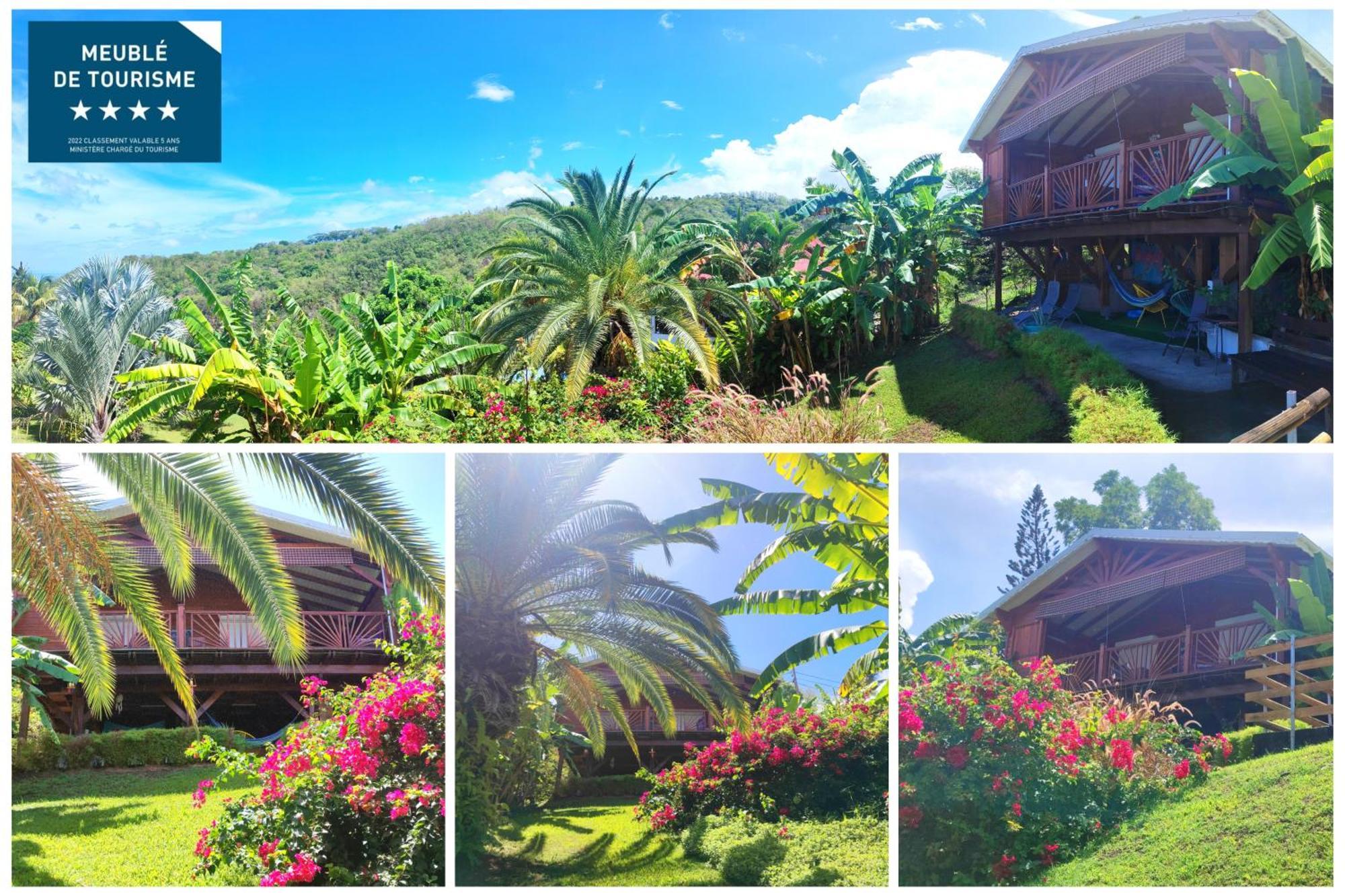 Gite 4 Etoiles, La Vieille Sucrerie St Claude Guadeloupe, Jacuzzi Spa Privatif, Vue Exceptionnelle Sur La Mer Des Caraibes باس تير المظهر الخارجي الصورة