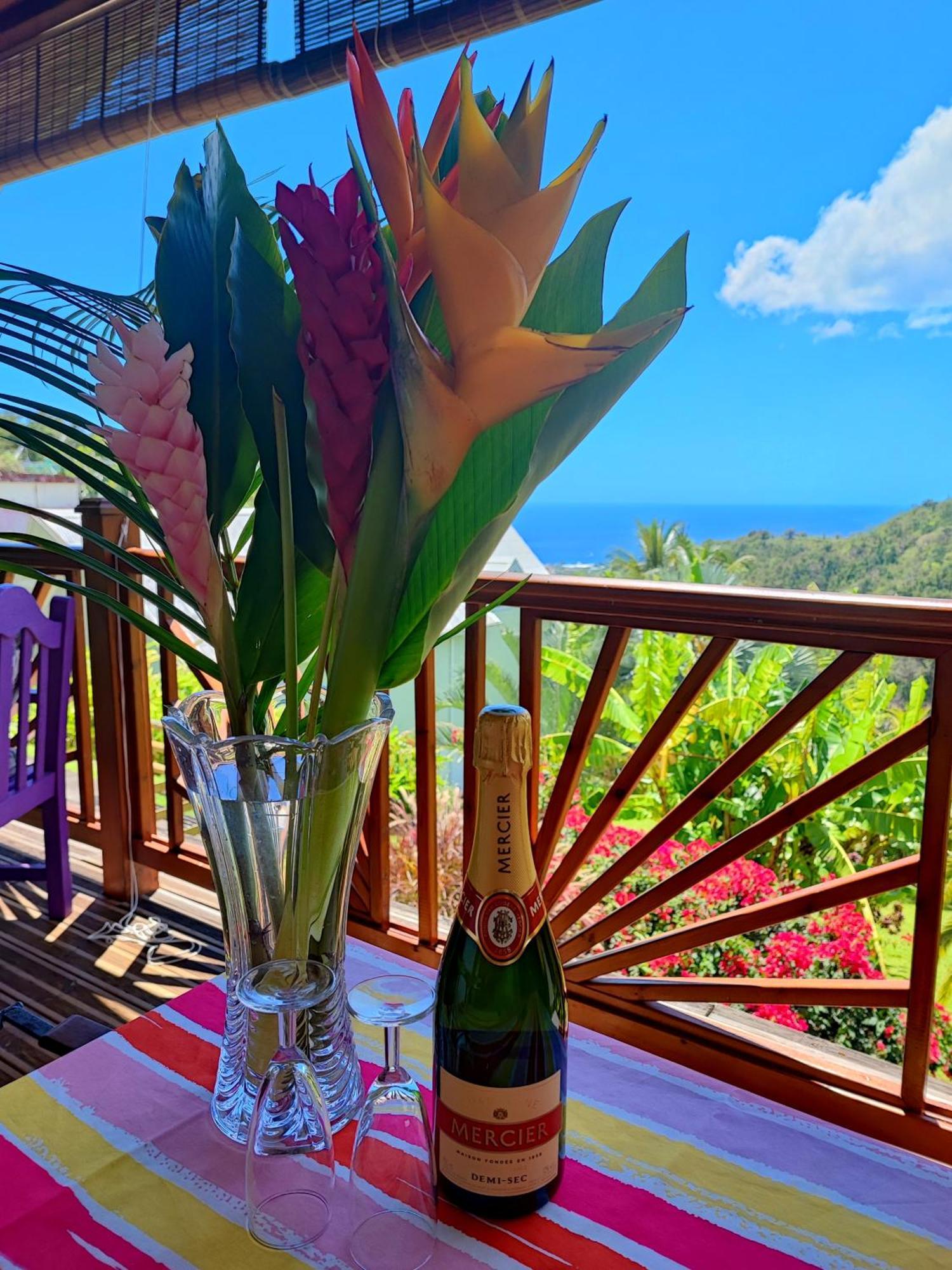 Gite 4 Etoiles, La Vieille Sucrerie St Claude Guadeloupe, Jacuzzi Spa Privatif, Vue Exceptionnelle Sur La Mer Des Caraibes باس تير المظهر الخارجي الصورة